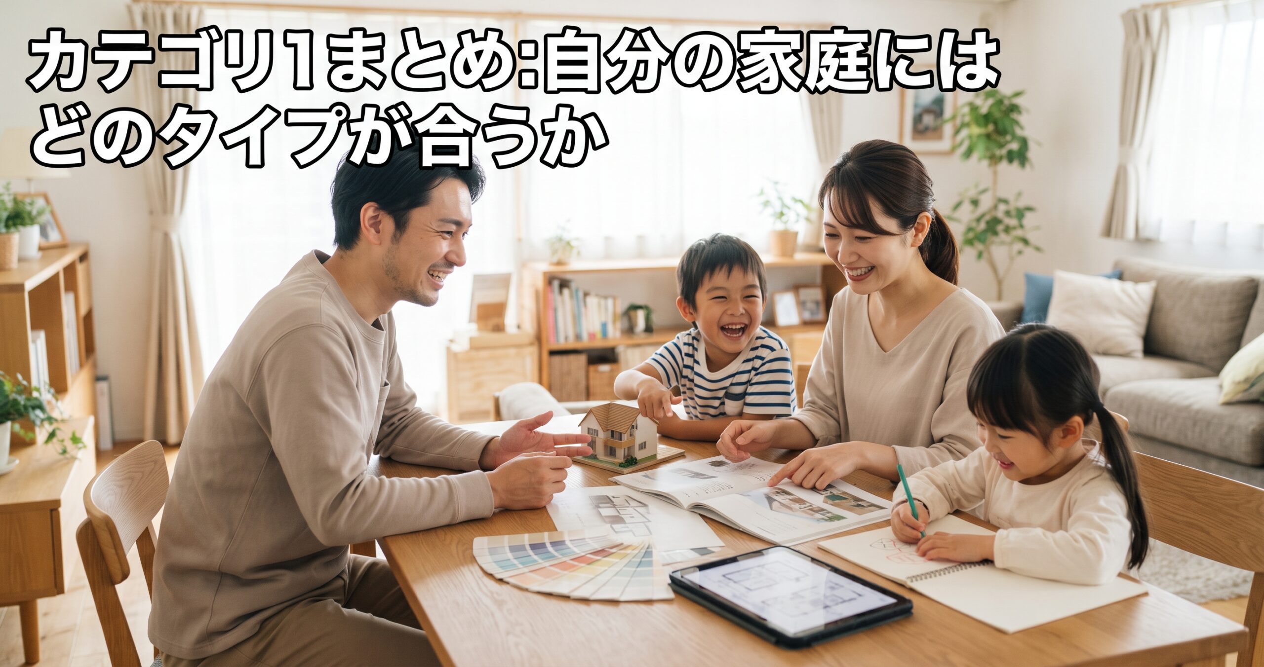 カテゴリ1まとめ:自分の家庭にはどのタイプが合うか