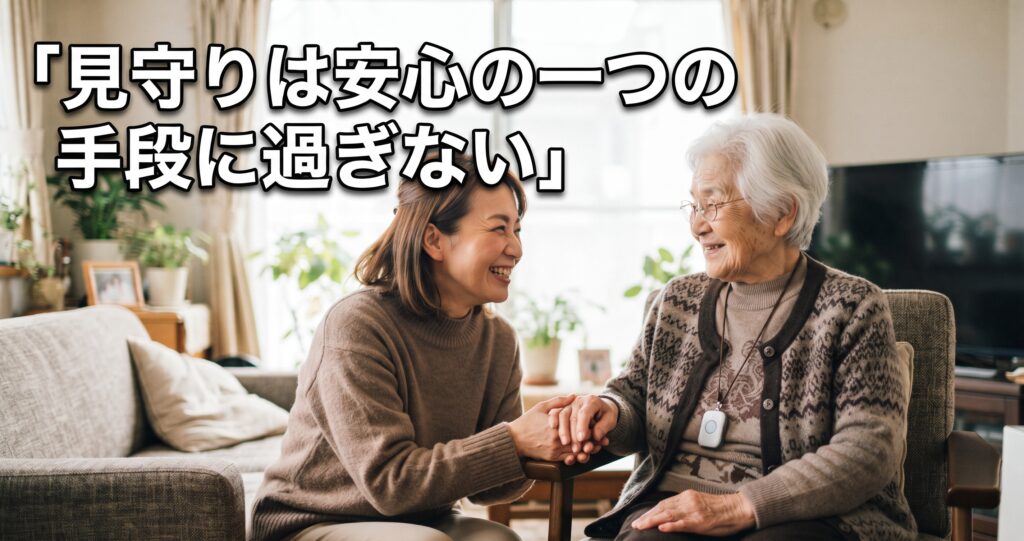 見守りは安心の一つの手段に過ぎない