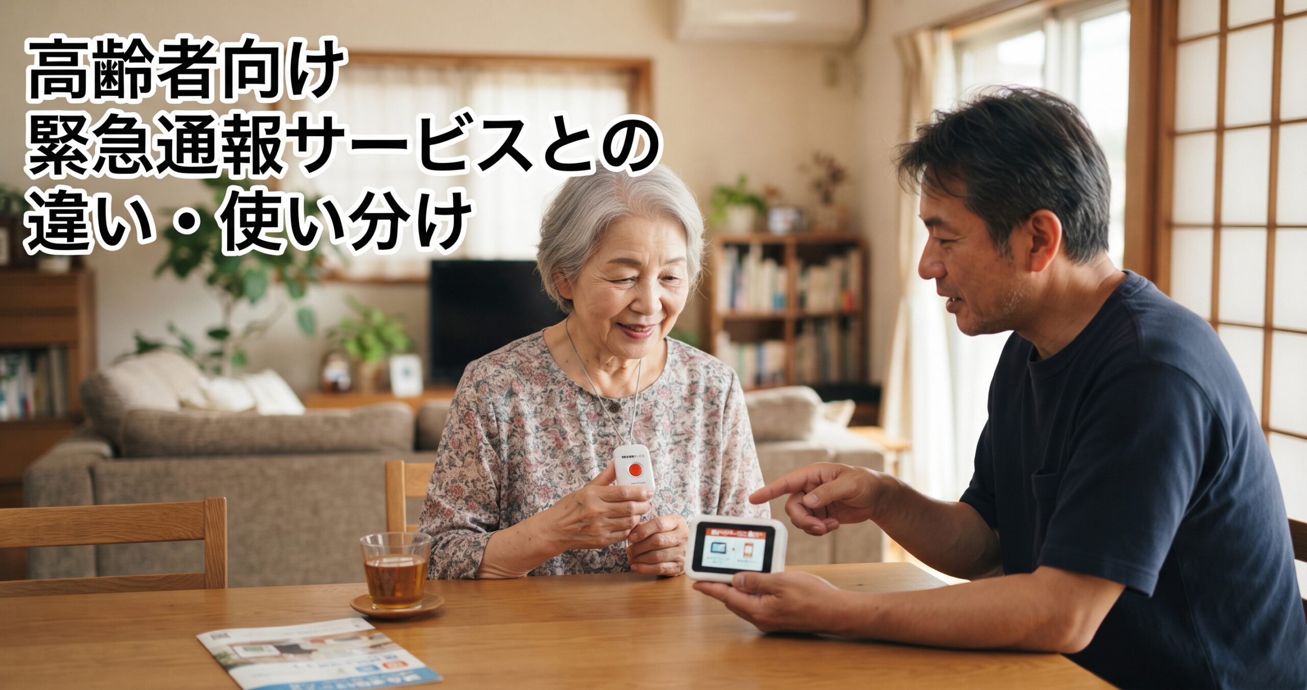 高齢者向け緊急通報サービスとの違い・使い分け