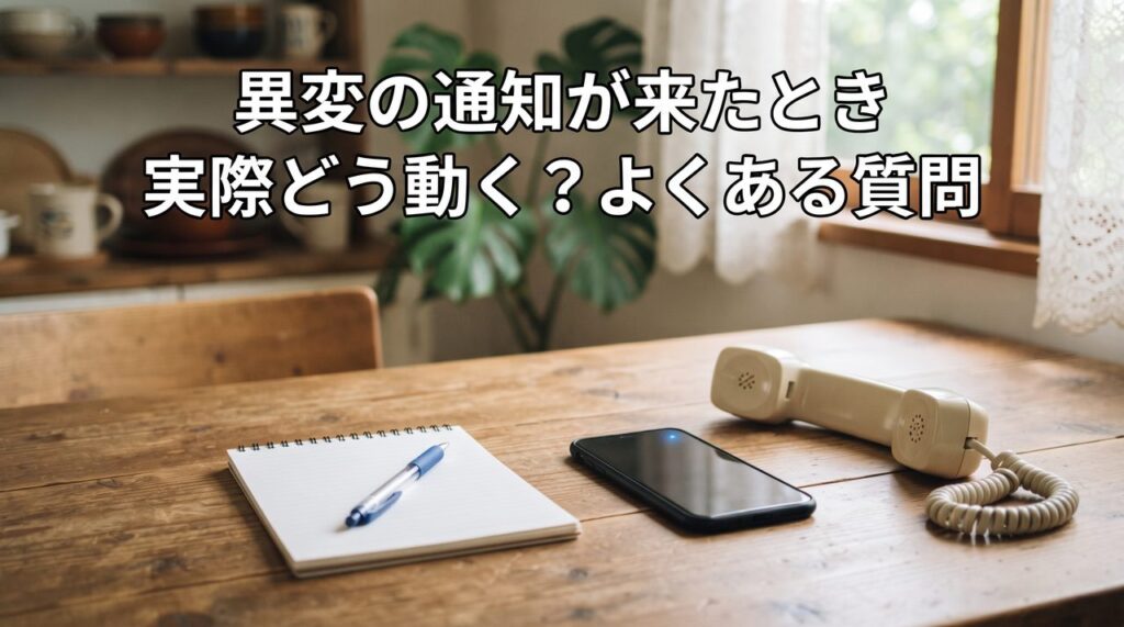 見守りサービスで異変の通知が来たときの初動対応をテーマにしたアイキャッチ画像