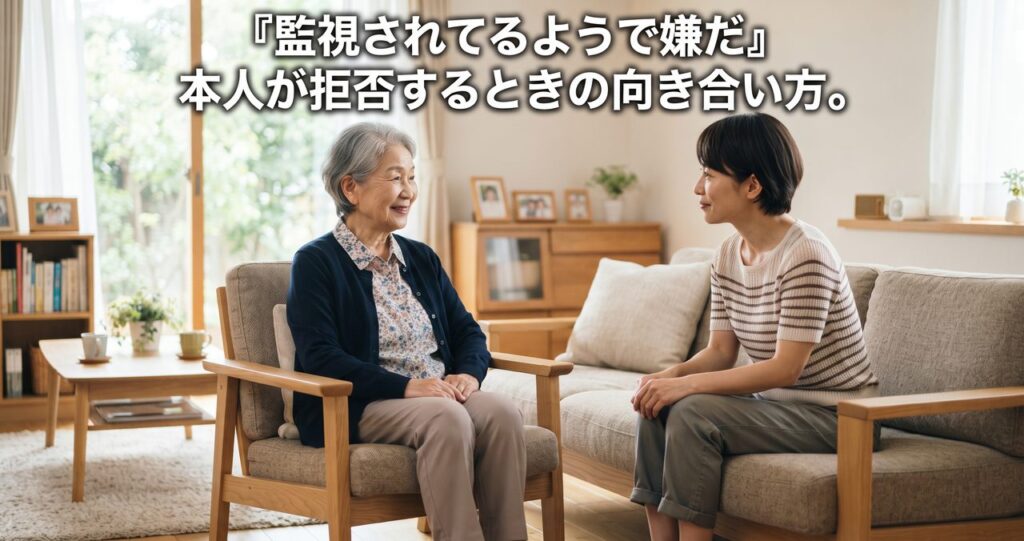 高齢の本人が「監視されているようで嫌だ」と見守りサービスを拒否するとき、どう向き合うか
